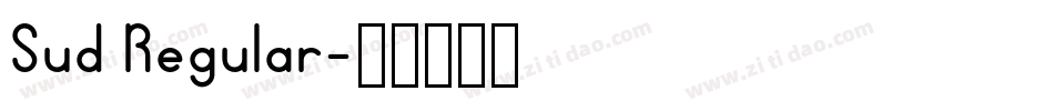 Sud Regular字体转换